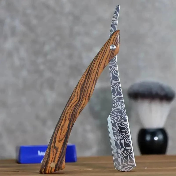 Rasoir à barbe en bois