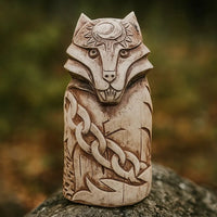 Statuette loup Fenrir