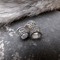 3 Perles à cheveux Viking - Argent - Bijoux cheveux ou barbe