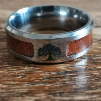 Bague d'Yggdrasil - acier inoxydable