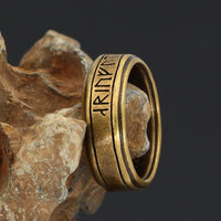 Bague Viking Ancienne - Acier inoxydable