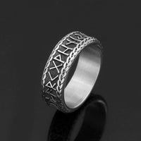 Bague Viking antique en acier inoxydable