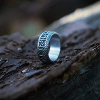 Bague Viking antique en acier inoxydable