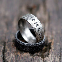 Bague viking rune \"Sagesse du héros\"