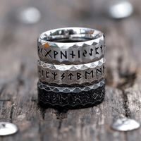 Bague viking rune \"Sagesse du héros\"