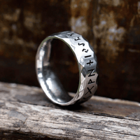 Bague viking rune \"Sagesse du héros\"