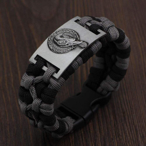 Bracelet Bracelet corbeau d'Odin paracorde - Odins Hall