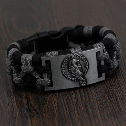 Bracelet Bracelet corbeau d'Odin paracorde - Odins Hall