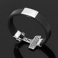 Bracelet en cuir marteau de Thor - Mjolnir