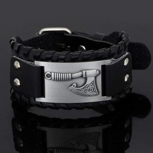 Bracelet Bracelet Hache en cuir - Odins Hall