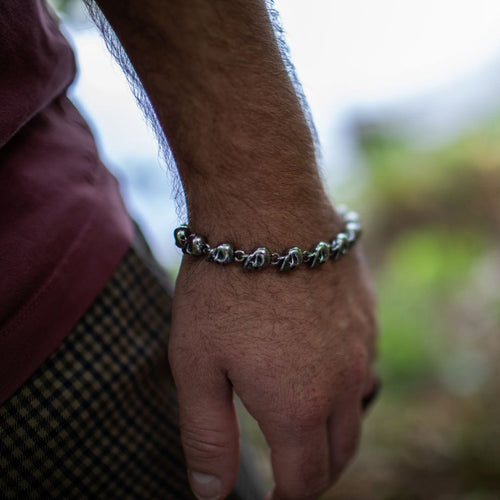 Bracelet Bracelet Viking Tête de mort en chaîne - Odins Hall