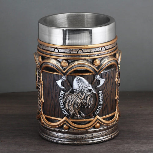 Accessoire Chope viking "Berserker Fury" en résine - Odins Hall