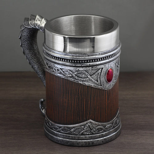 Accessoire Chope viking "souffle du dragon" en résine - Odins Hall