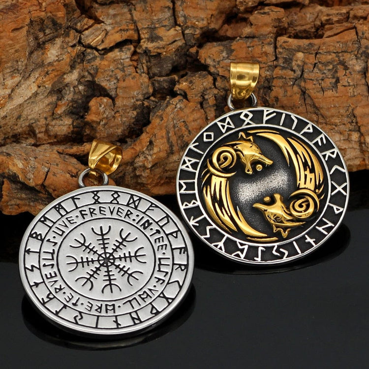 Collier Geri et Freki - Loups d'Odin