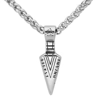 Collier pointe Valknut | Acier Inoxydable