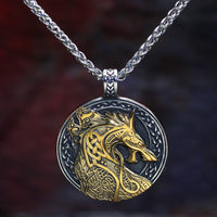 Collier Viking Jörmungandr le serpent de Midgard