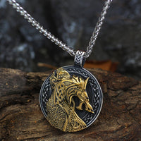 Collier Viking Jörmungandr le serpent de Midgard