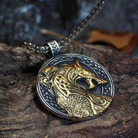 Collier Viking Jörmungandr le serpent de Midgard