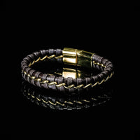 Bracelet Viking de précision en cuir tressé