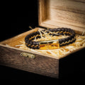 Bracelet Viking de précision en cuir tressé