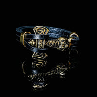 Bracelet Viking hache de guerre en cuir