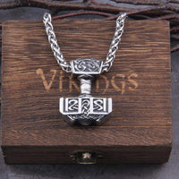 Collier Viking Marteau de Thor - Acier inoxydable