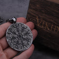 Talisman runique viking en acier inoxydable
