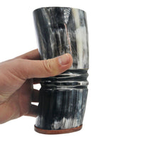 Tasse viking en corne de bœuf