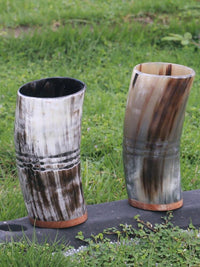 Tasse viking en corne de bœuf